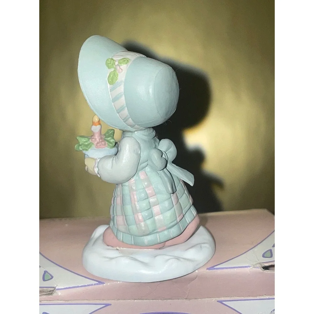 Enesco Precious Moments December Girl With Candle Figurine 1989 Samuel J Butcher